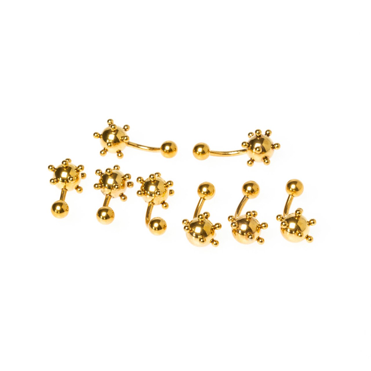 Toptan 316L Çelik Piercing Göbek Renk 2