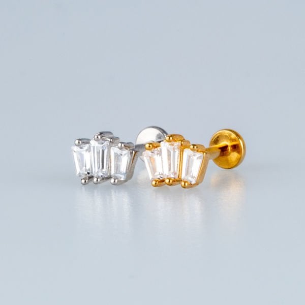 Piercing Steel Tragus Pillar Stone