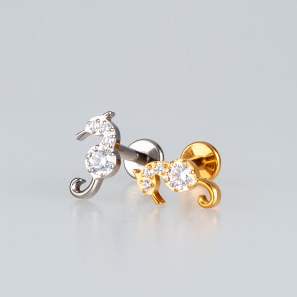 Piercing Titanyum Tragus Deniz Atı