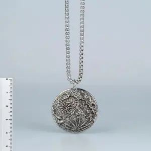 Toptan Madalyon Gotik Çelik Erkek Kolye
