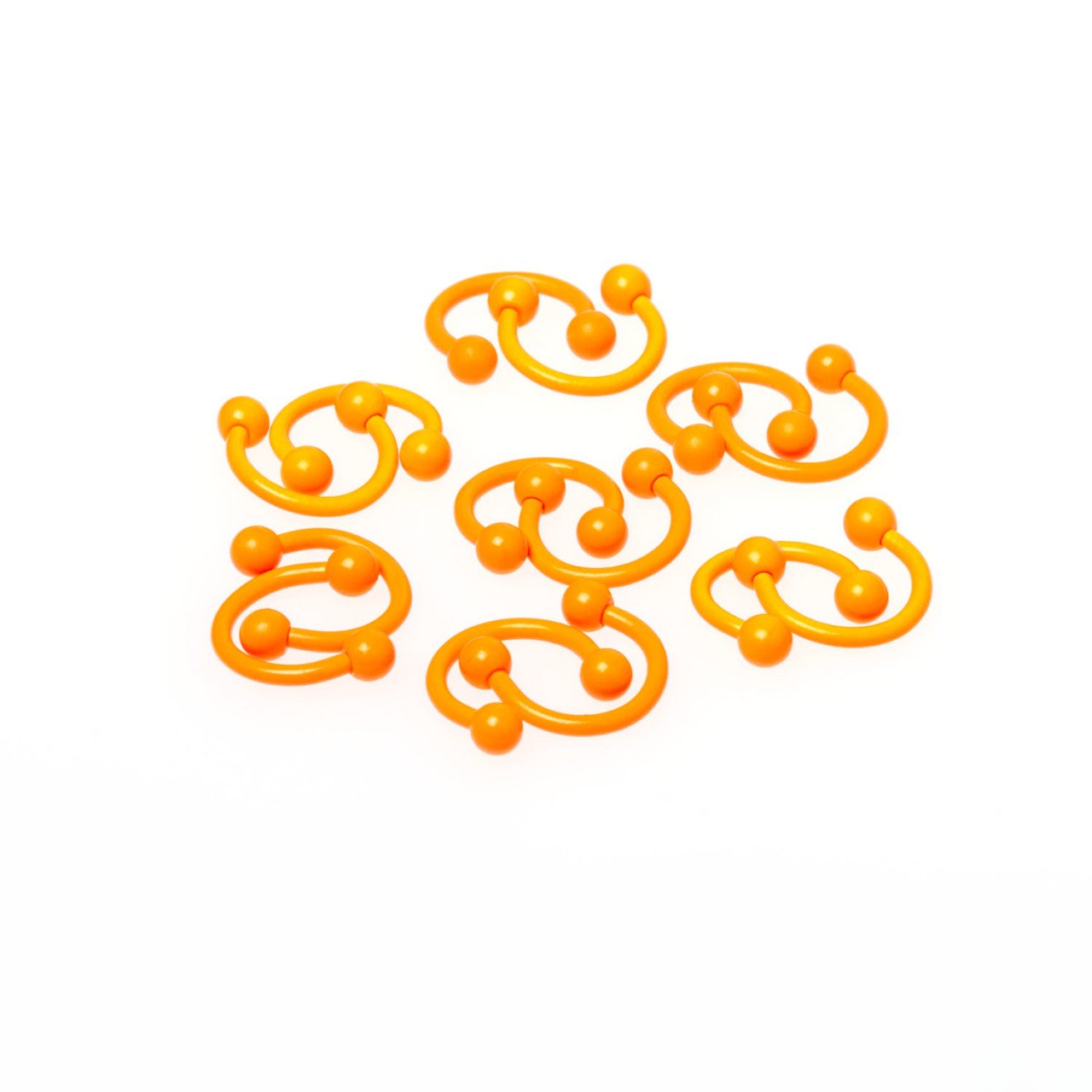 Toptan 316L Çelik  Piercing Septum Smiley 3mm Top Boy: 1.2x8x3mm