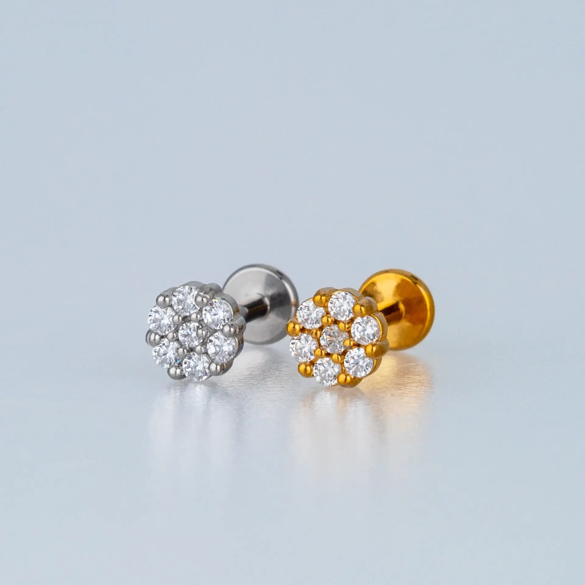 Toptan Piercing Çelik Tragus Çiçek