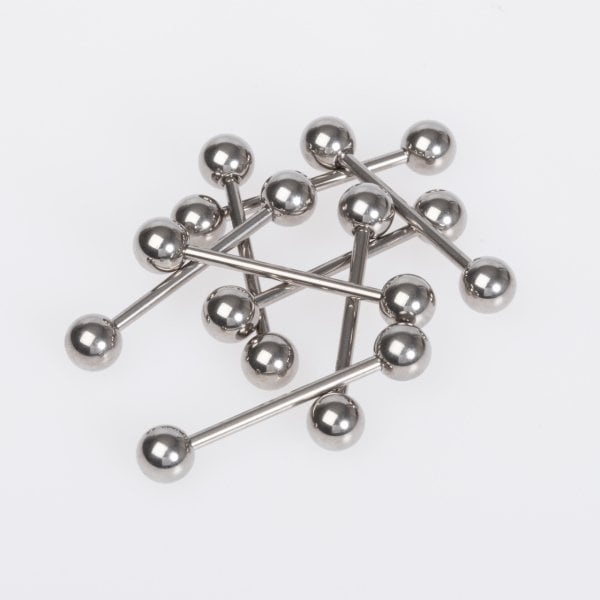 Piercing Titanium Tongue 6mm Ball 1.6mm Bar First Piercing Bar Length: 25mm