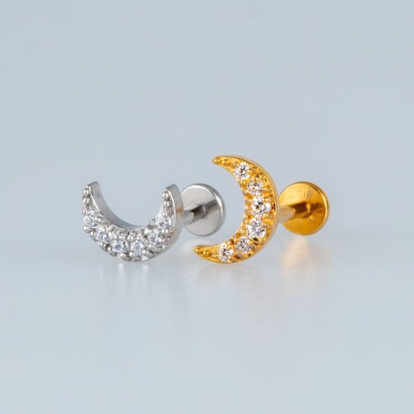 Piercing Steel Tragus Moon