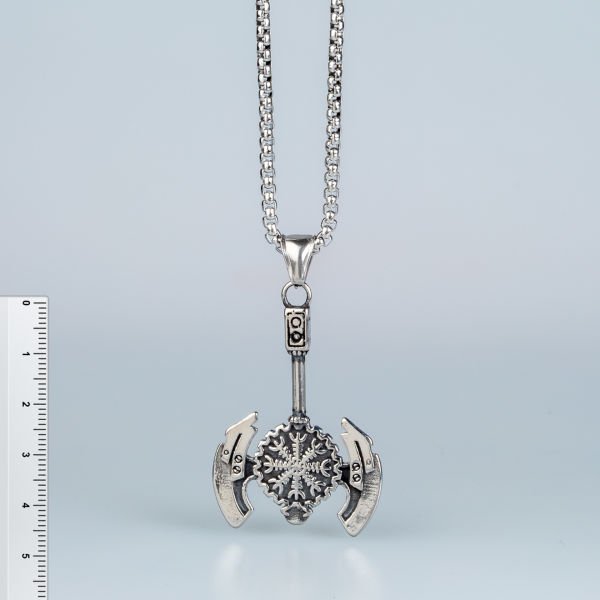 Steel Necklace Axe