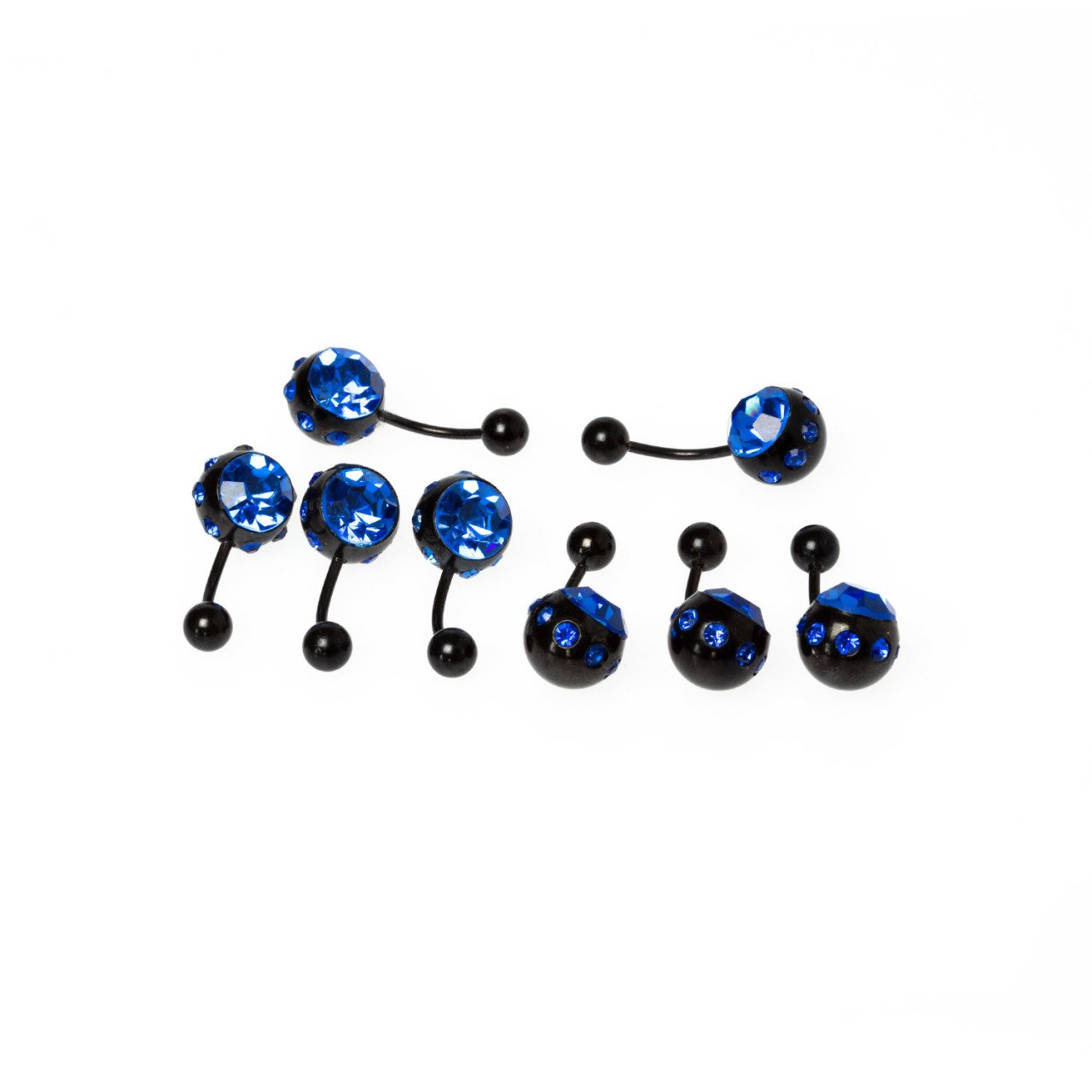 Toptan 316L Çelik Piercing Göbek Taşlı Renk 2