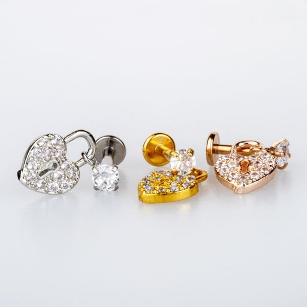 Toptan Piercing Tragus Kalp