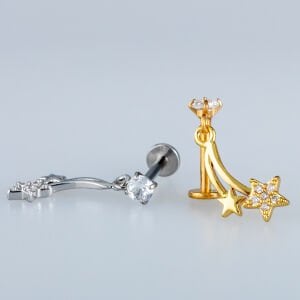 Piercing Tragus Helix Yıldız