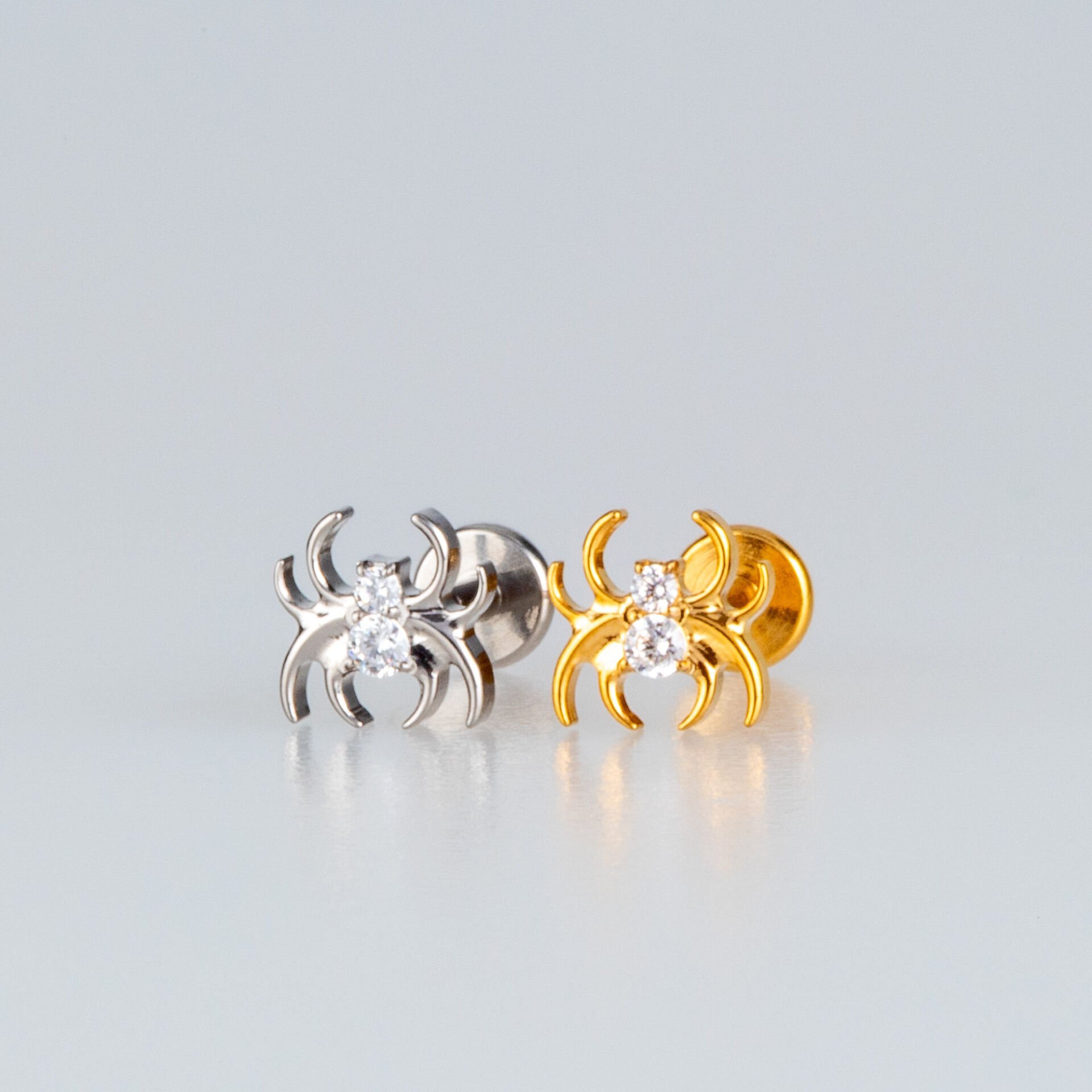 Piercing Titanyum Tragus Örümcek