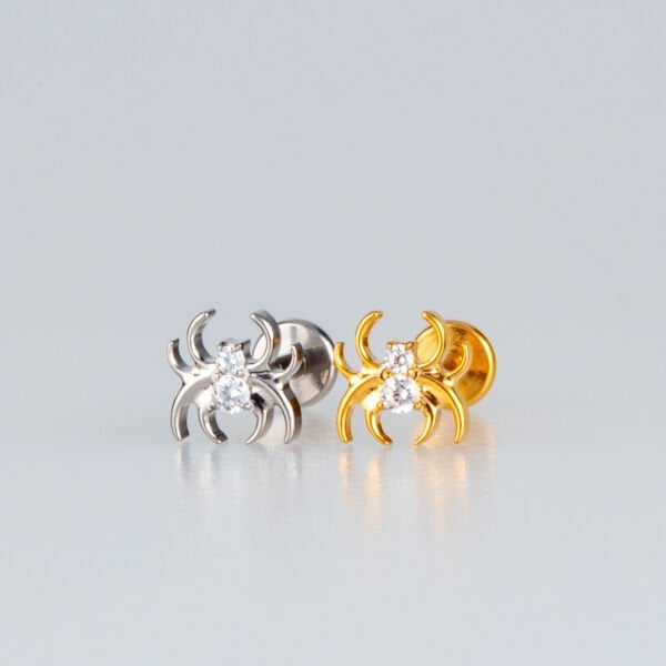 Piercing Titanyum Tragus Örümcek