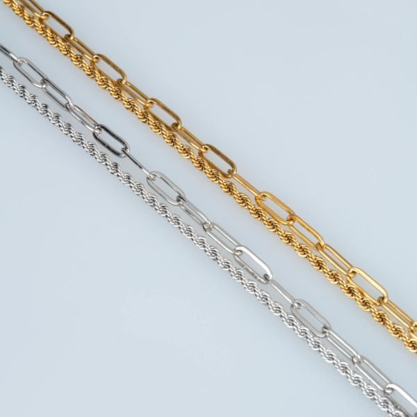 Steel Chain Bracelet Butterfly