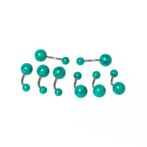 Toptan 316L Çelik Piercing Göbek Renk 3