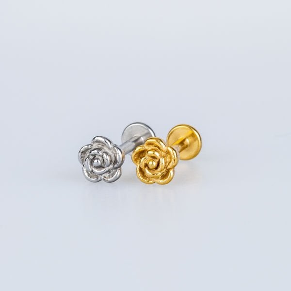 Piercing Tragus Rose Yellow 8mm