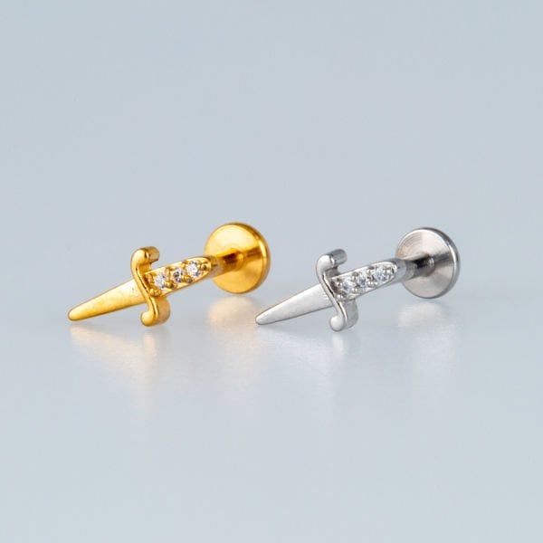 Piercing Çelik Tragus Bıçak