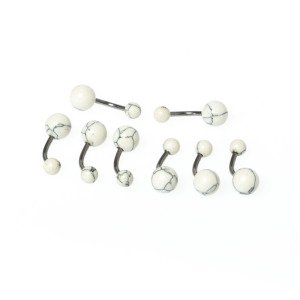 Toptan 316L Çelik Piercing Göbek Renk 5