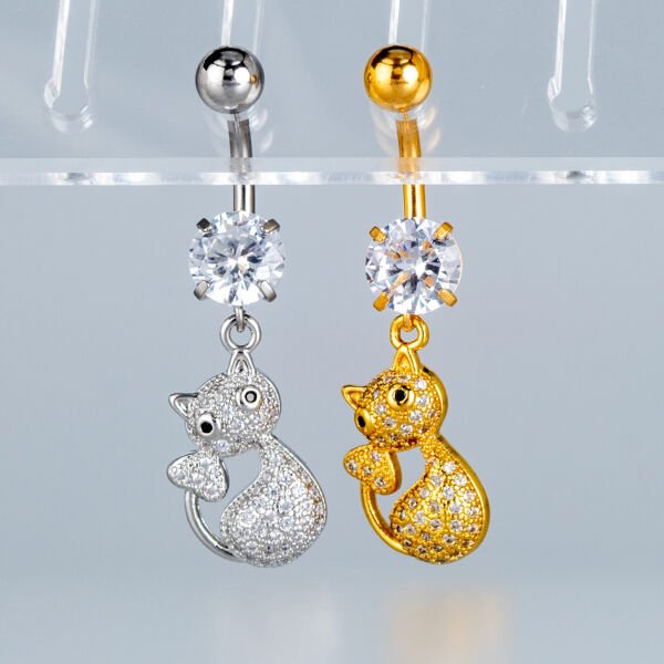 Piercing Göbek Fashion Kedi
