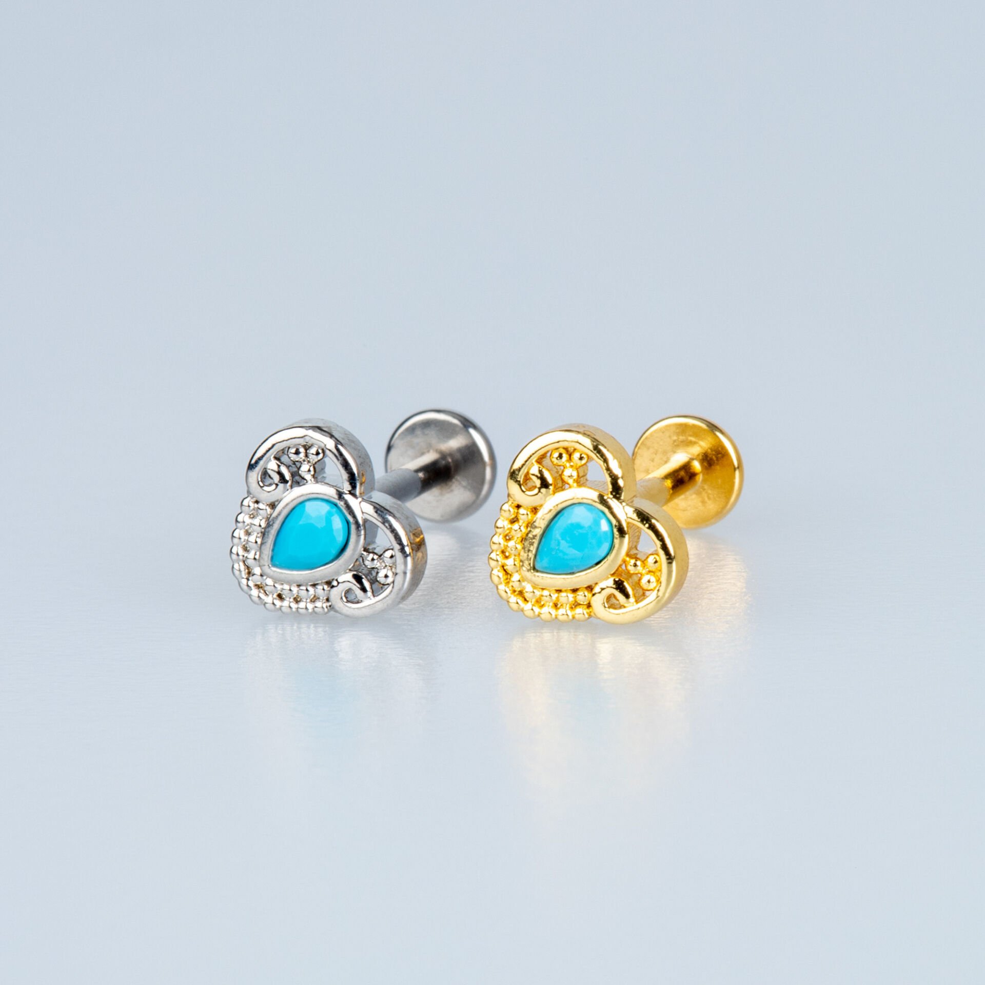 Piercing Tragus Kalp Sarı