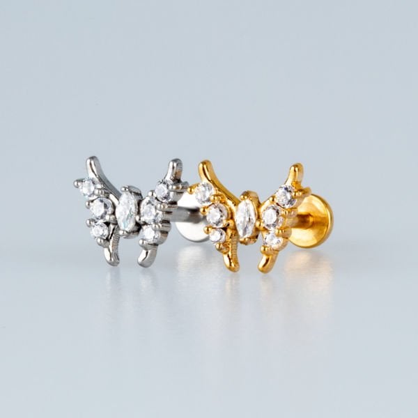Piercing Çelik Tragus Kelebek