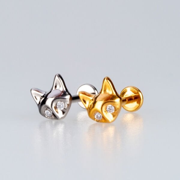 Piercing Titanyum Tragus Kedi