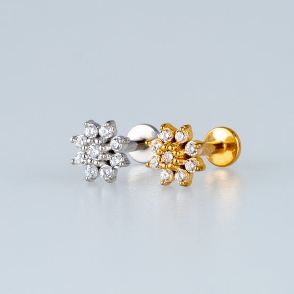 Piercing Steel Tragus Flower