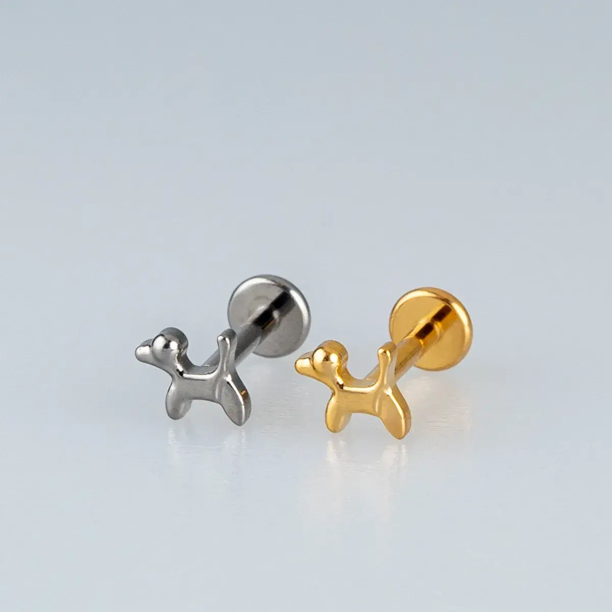 Toptan Piercing Titanyum Köpek Tragus Helix Labret Vos Etnik Takı