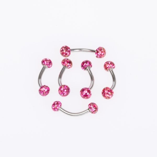 ثقب الحاجب 4 مم كرة شامبالا الشمعية