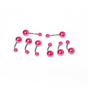 Toptan 316L Çelik Piercing Göbek Renk 3