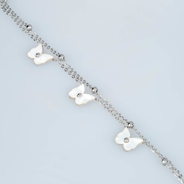 Steel Chain Bracelet Butterfly