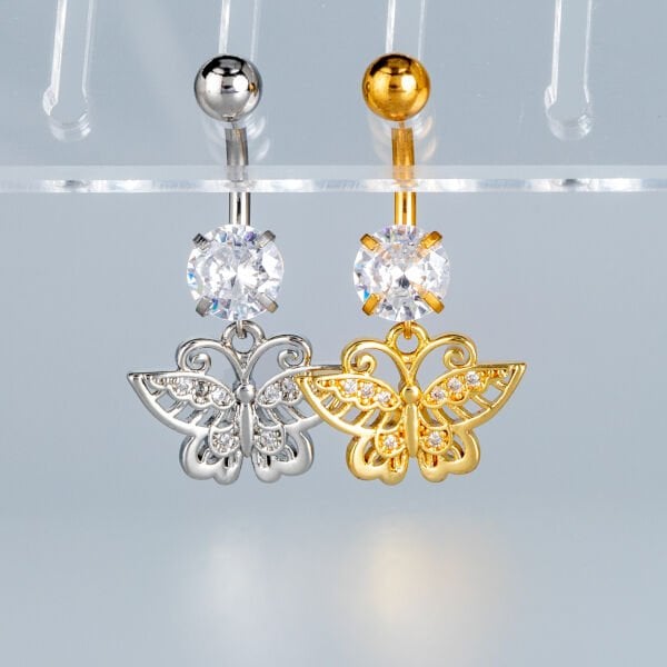 Piercing Göbek Fashion Kelebek