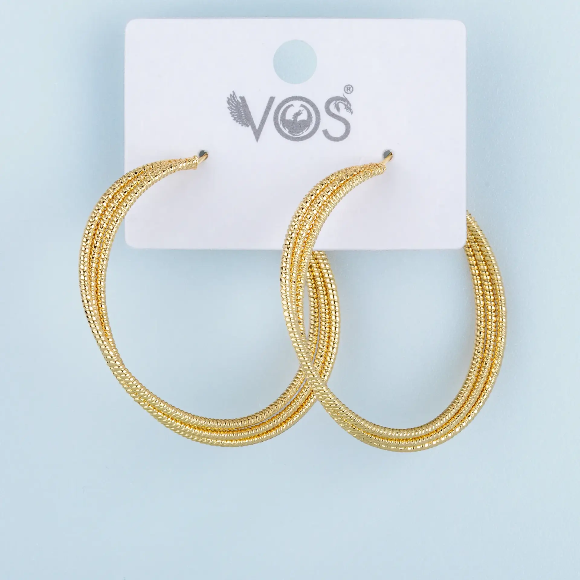 Vos Jewelry 14K Halka Küpe