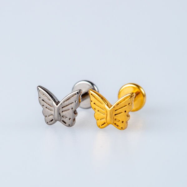Piercing Titanyum Tragus Kelebek