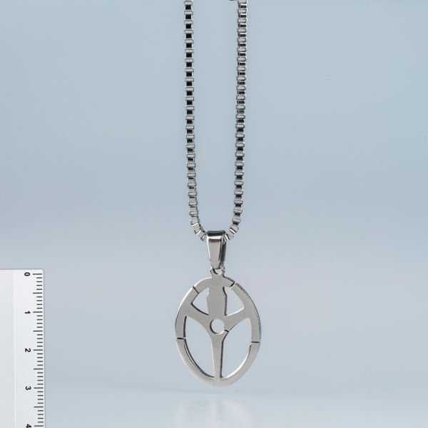 Steel Cube Chain Necklace
