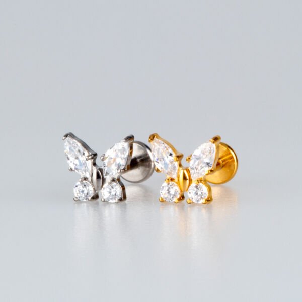 Piercing Titanyum Tragus Kelebek
