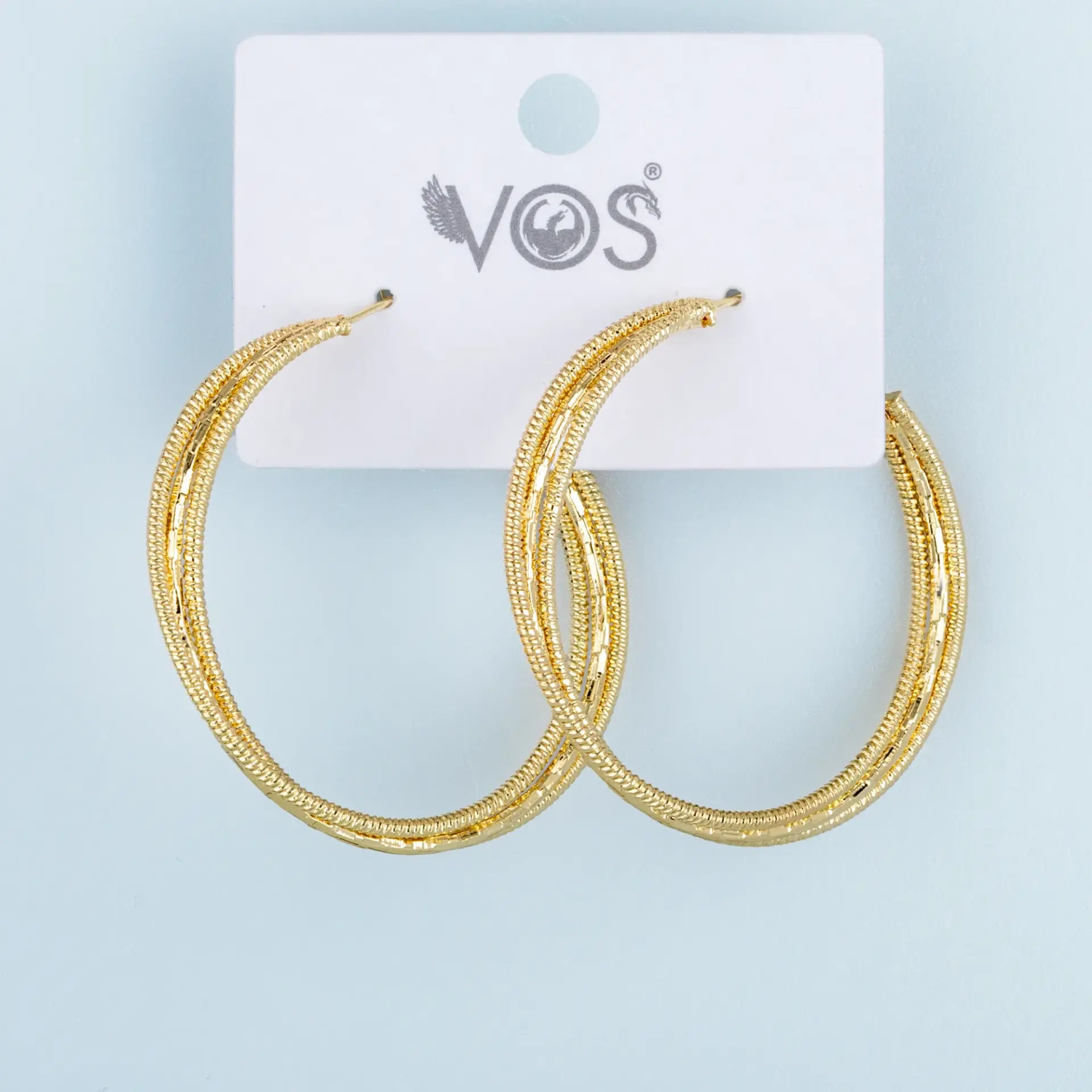 Vos Jewelry 14K Halka Küpe