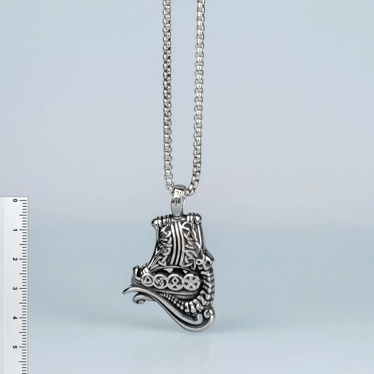 Toptan Viking Gotik Çelik Erkek Kolye