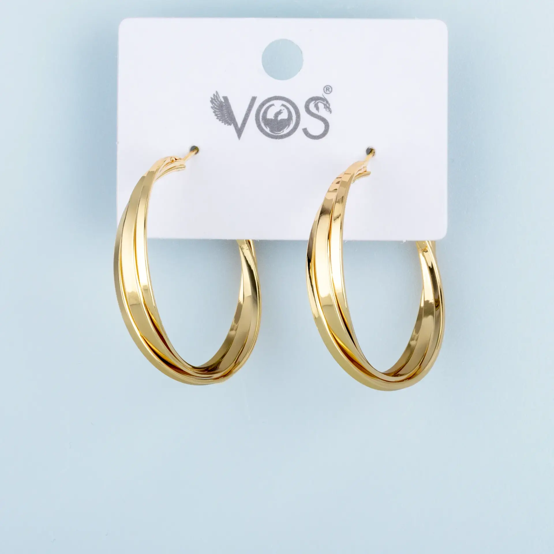 Vos Jewelry 14K Halka Küpe