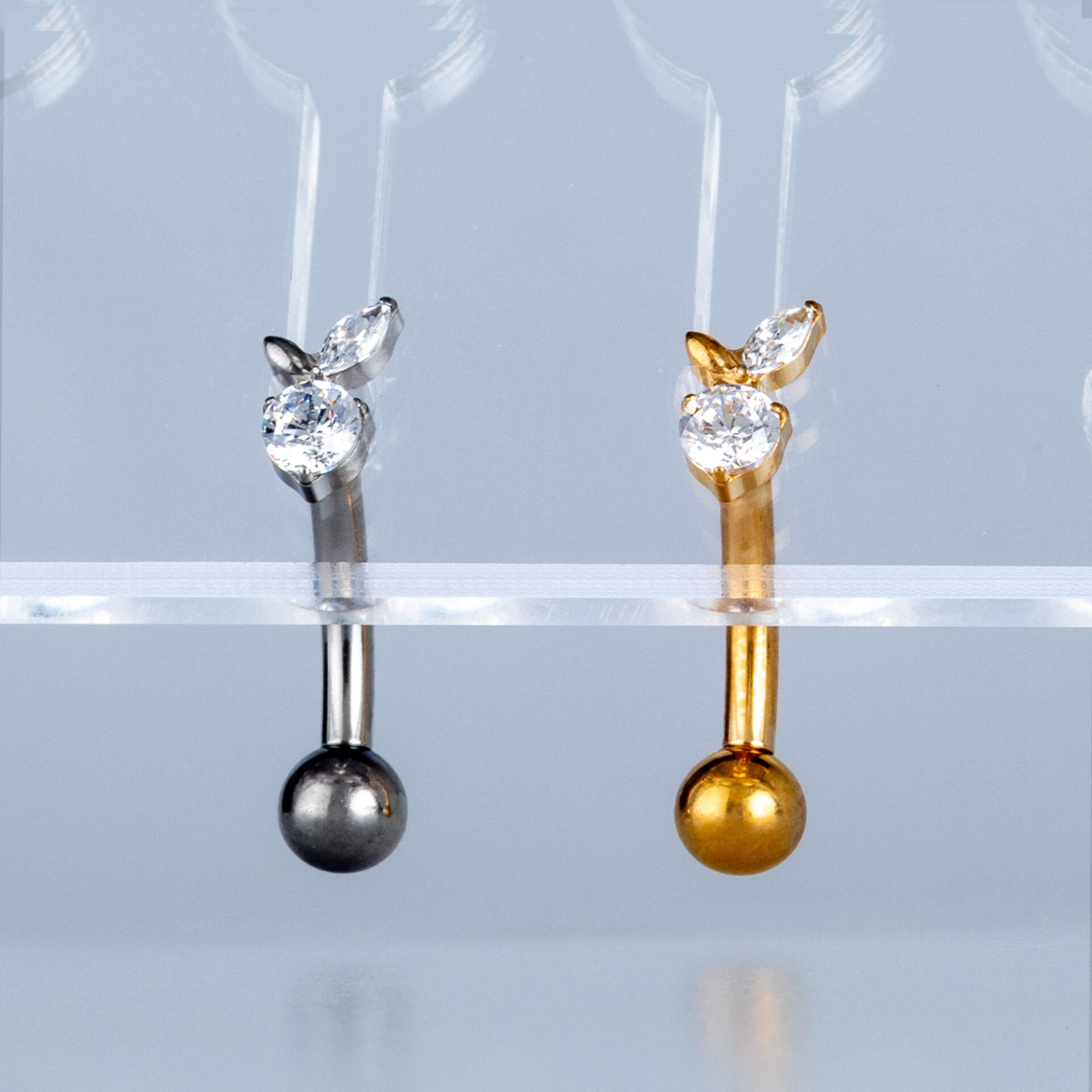 Piercing Titanyum Ters Göbek Fashion