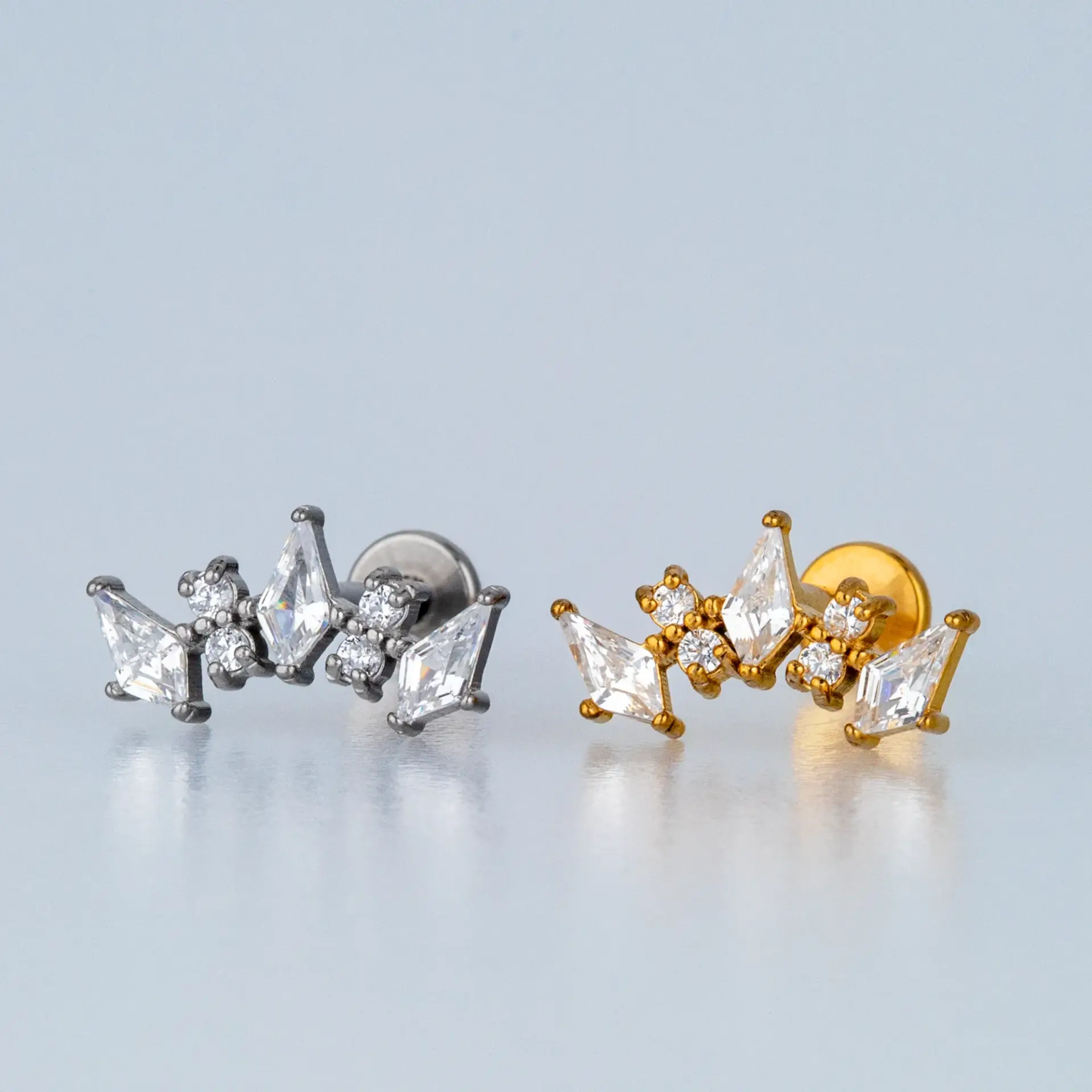 Toptan Piercing Çelik Tragus Helix Lotus
