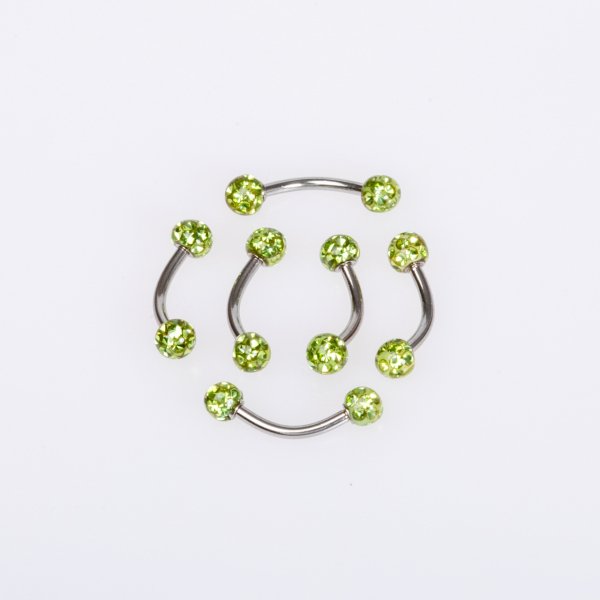 ثقب الحاجب 4 مم كرة شامبالا الشمعية