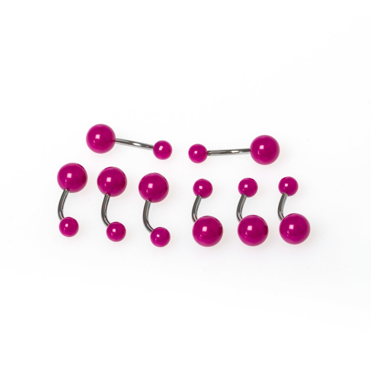 Toptan 316L Çelik Piercing Göbek Renk 10