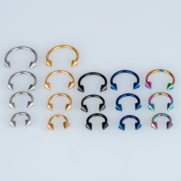Piercing Septum Spike 3mm Beyaz 6mm