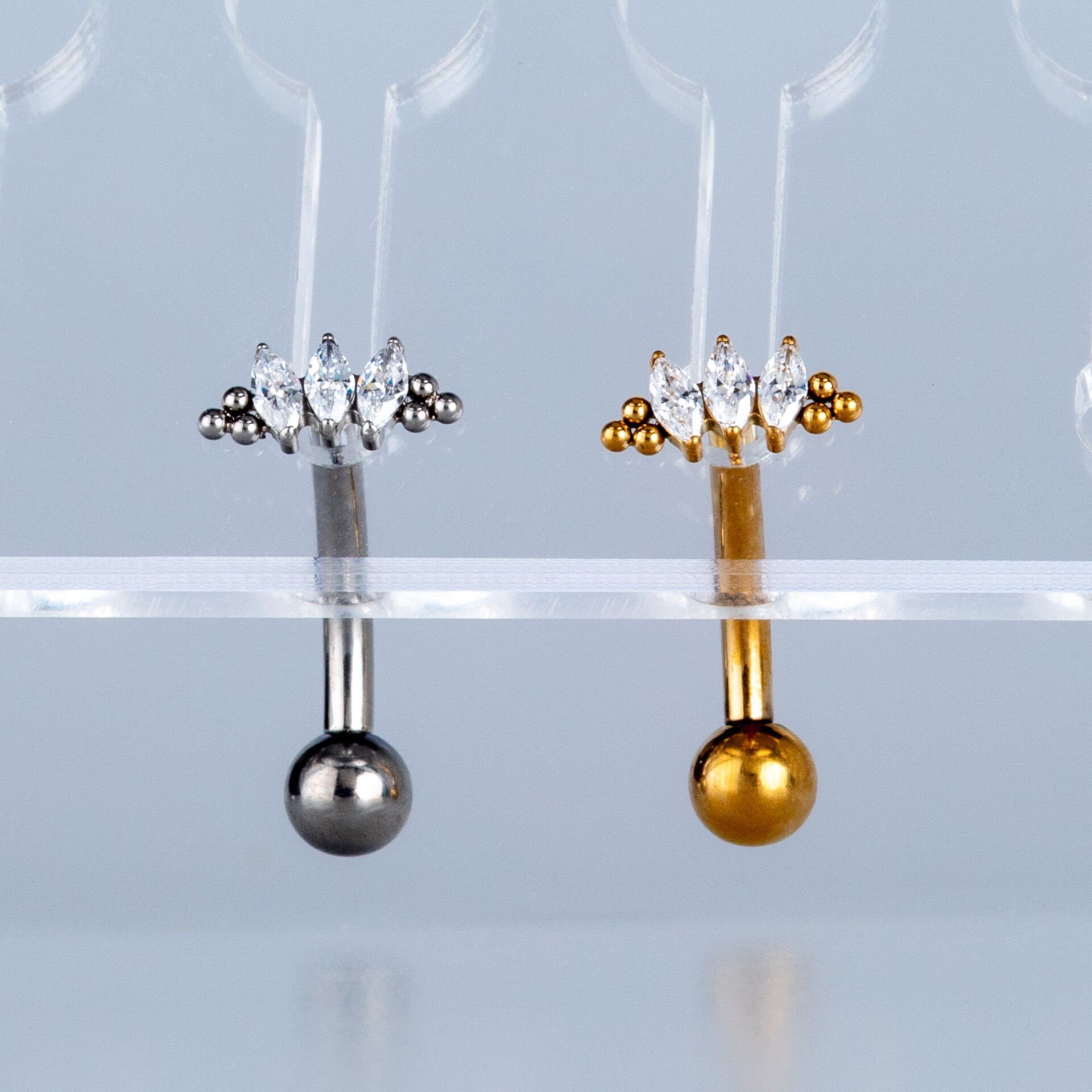 Piercing Titanyum Ters Göbek Fashion