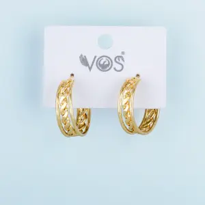 Vos Jewelry 14K Halka Küpe