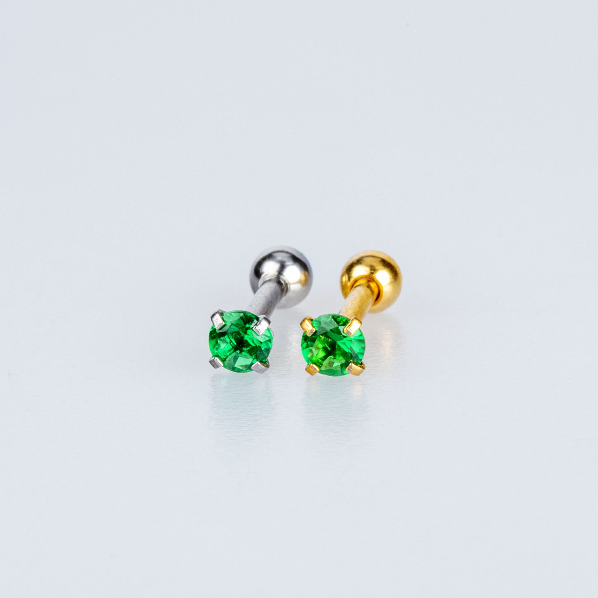 Piercing Tragus Yuvarlak 3mmTaş