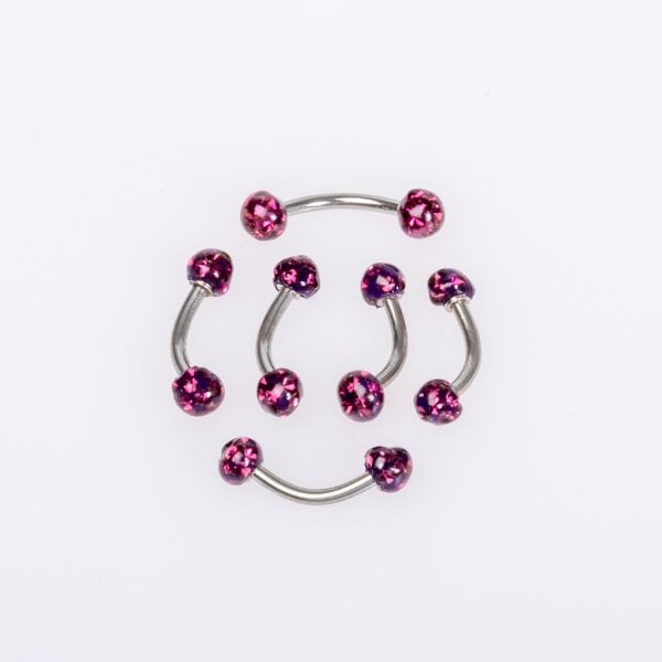 ثقب الحاجب 4 مم كرة شامبالا الشمعية