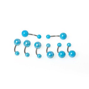 Toptan 316L Çelik Piercing Göbek Renk 6