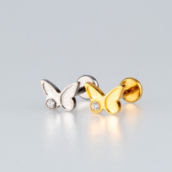 Piercing Titanyum Tragus Kelebek