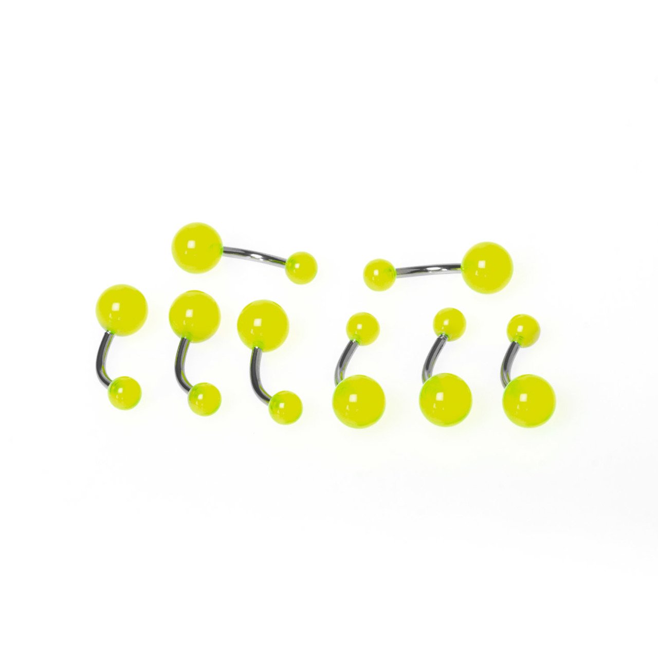 Toptan 316L Çelik Piercing Göbek Renk 7