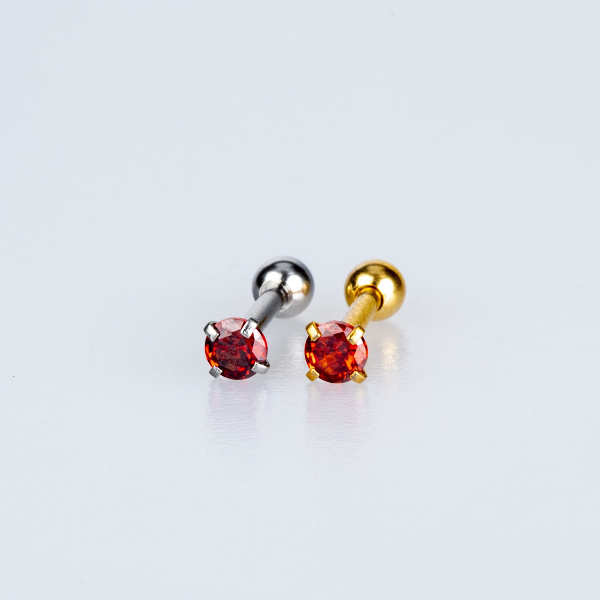 Piercing Tragus Yuvarlak 3mmTaş