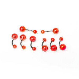 Toptan 316L Çelik Piercing Göbek Renk 9